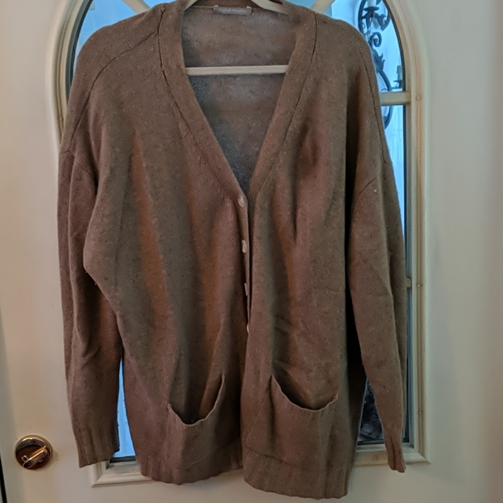 English weather oversized cardigan